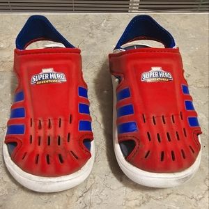 ADDIDAS Marvel Super Hero Toddler Spiderman Velcro Sandals S9K